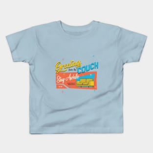 greetings from the couch Kids T-Shirt